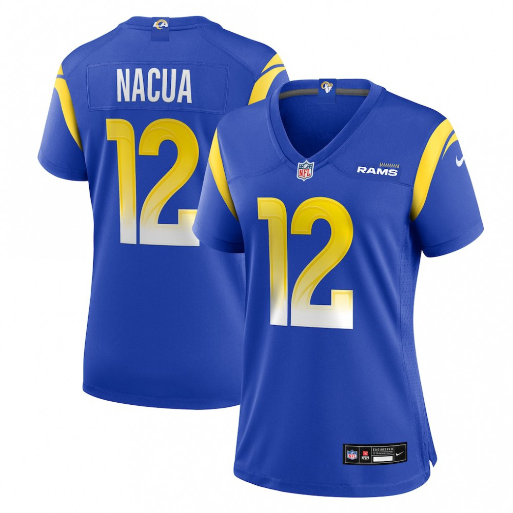 Puka Nacua Los Angeles Rams Nike Women's Game Player Jersey - Royal-GridironStore